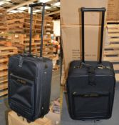 2 x Air2000 - Trolley / Luggage Cases - Colour: Black - Ref BC078 - CL008 - Location Bury BL9 -