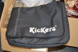 15 x Kickers Unisex Shoulder Bags - Black - Ideal for work/college - Ref BC048 - CL008 - Location:
