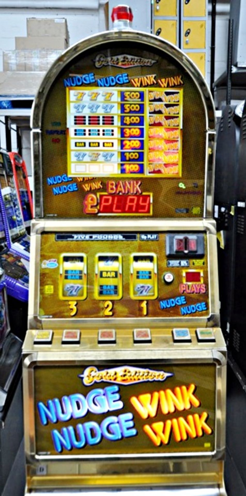 1 x "NUDGE-NUDGE WINK-WINK" Arcade Fruit Machine - Manufacturer: Barcrest (1998) - Pre-Owned In Good - Image 3 of 3