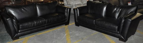 1 x Italian Grande & Large Modern Sofa Set by Davinci – Ex Display – Dimensions : Grande