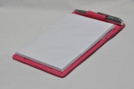 25 x Genuine Fine Leather Jotters by ICE London – EGW-6004-PK - Colour: Pink – Each Include Note