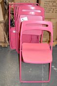 5 x Pink Ikea Chairs - Pre-owned In Good Condition, Previously Used For Display Purposes - Ref BC079