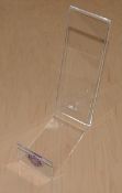 30 x Pure Accessories Handbag Stands - Clear Acrylic Plastic With Purple Logo - Each Stand
