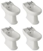 4 x Vogue Bathrooms DAVENPORT Bidets - Brand New Stock - Modern White Ceramic Bathroom Stock - CL034