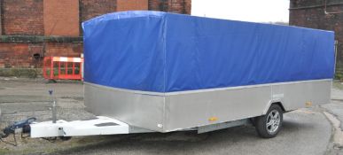 1 x Purpose Built Single Wheel Base Box Trailer - BPW Steel Chassis, Aluminium Body and Full Weather