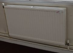 3 x Twin Panel Radiators With Valves - Size: 112 x 61 cms - Ref L315 1F - CL110 - Buyer to Dismantle