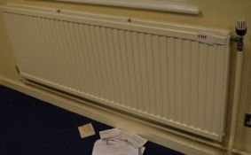1 x Twin Panel Radiator With Valve - Size: 160 x 60 cms - Ref L315 1F - CL110 - Buyer to Dismantle
