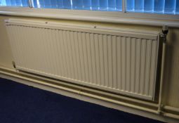 1 x Twin Panel Radiator With Valve - Size: 160 x 60 cms - Ref L313 1F - CL110 - Buyer to Dismantle