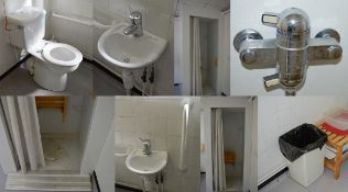 1 x Female Disabled Toilet and Shower Suite - Includes WC Toilet, Sink with Mixer Tap, Safety Hand