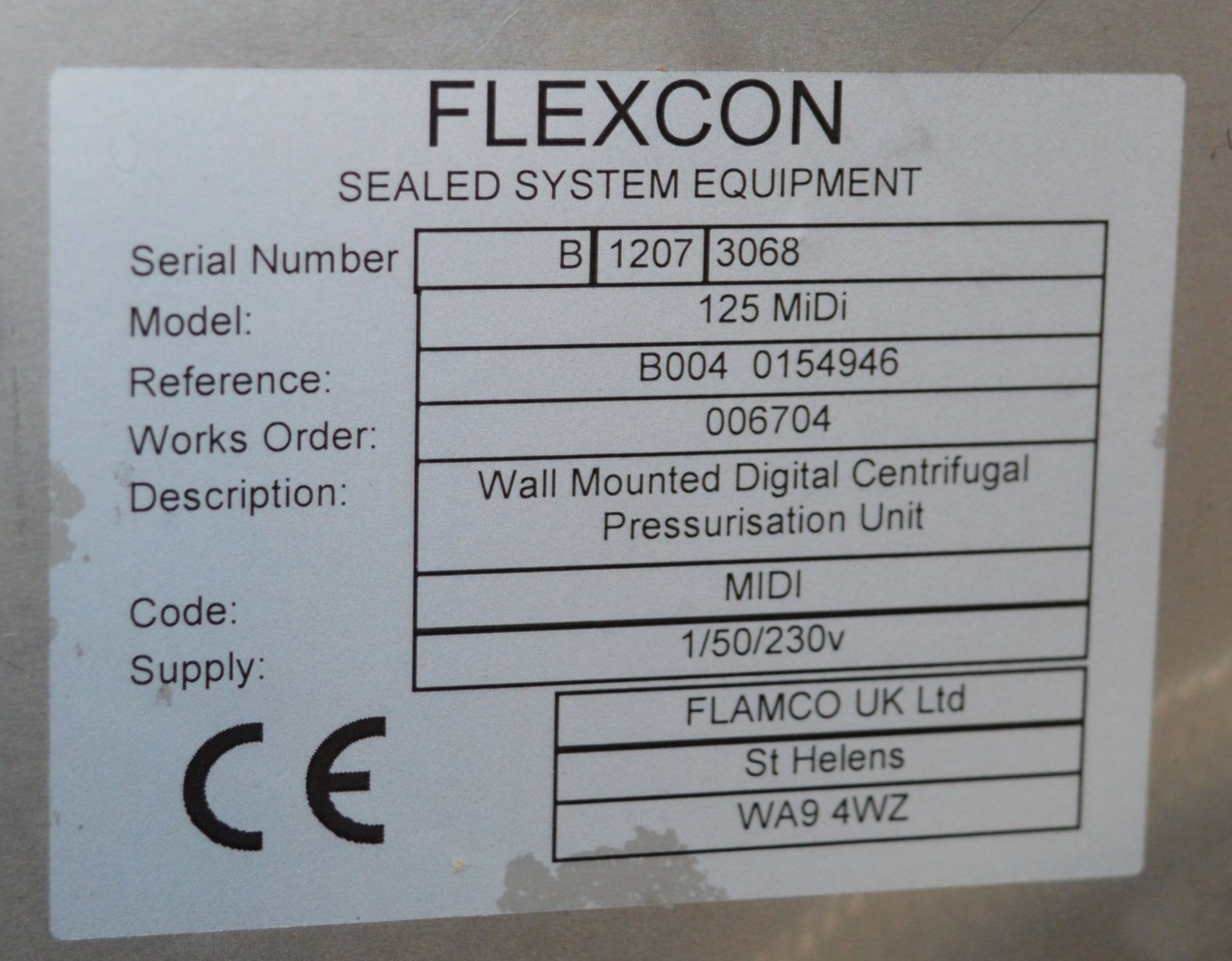 1 x Flamco Flexfiller Midi 125D Single Pump Wall Mounted Digital Pressurisation Unit - For use on - Image 5 of 7