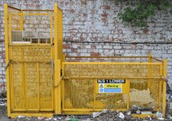 1 x Double Forklift Truck Cage With Ramps - Ideal For Lifting People and Stock - H200 x W277 x