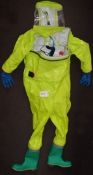 1 x Respirex Chemical Protective Clothing Suite - One Piece Gas Tight Chemical Protective Suit For
