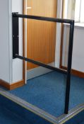1 x Step Hand Rail in Black - Strong Steel Construction - H91 x W101 cms - Ref L381 2F - CL110 -