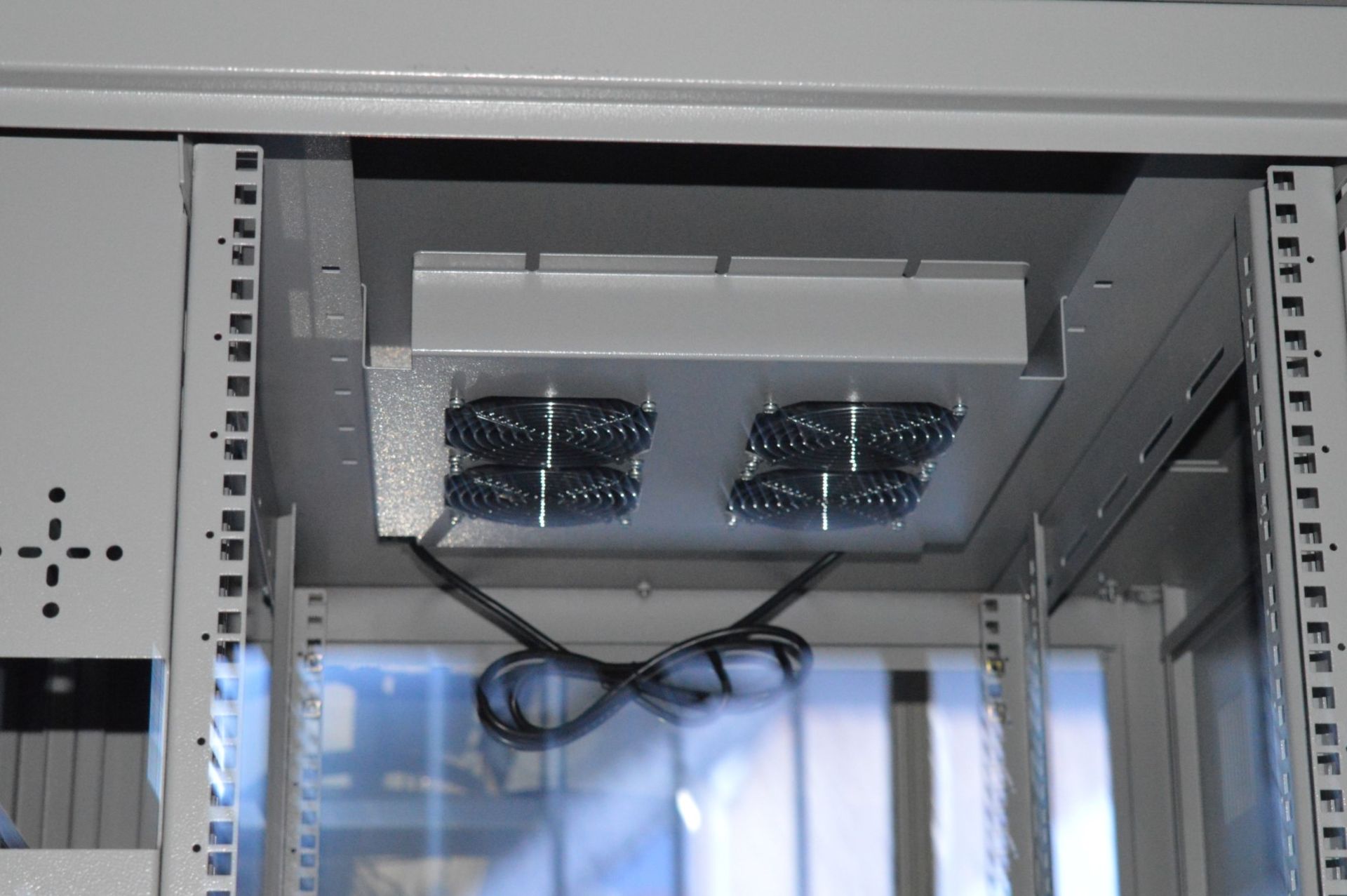 2 x Server Cabinet Enclosures - H215 x W80 x D100 cms - Includes Fronts But No Backs or Sides - - Image 9 of 9