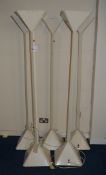 5 x Upright Floor Reflector Lamps - Ideal For Exhibitions etc - Approx 6ft Tall - 240v - Ref 380