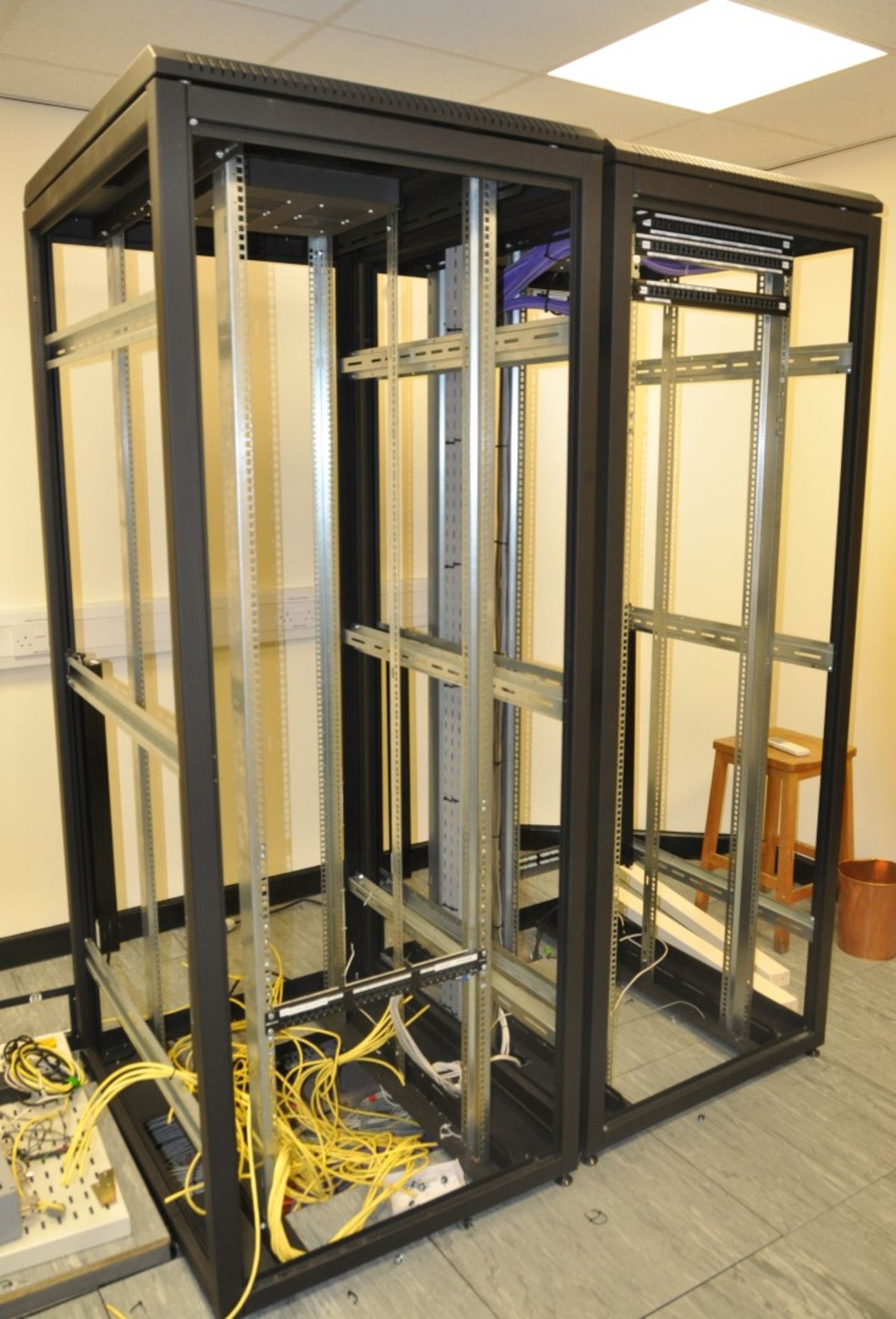 3 x Black Server Cabinet Enclosures - Includes Accessories Such as PSU Units, Plug Extensions, - Image 6 of 12