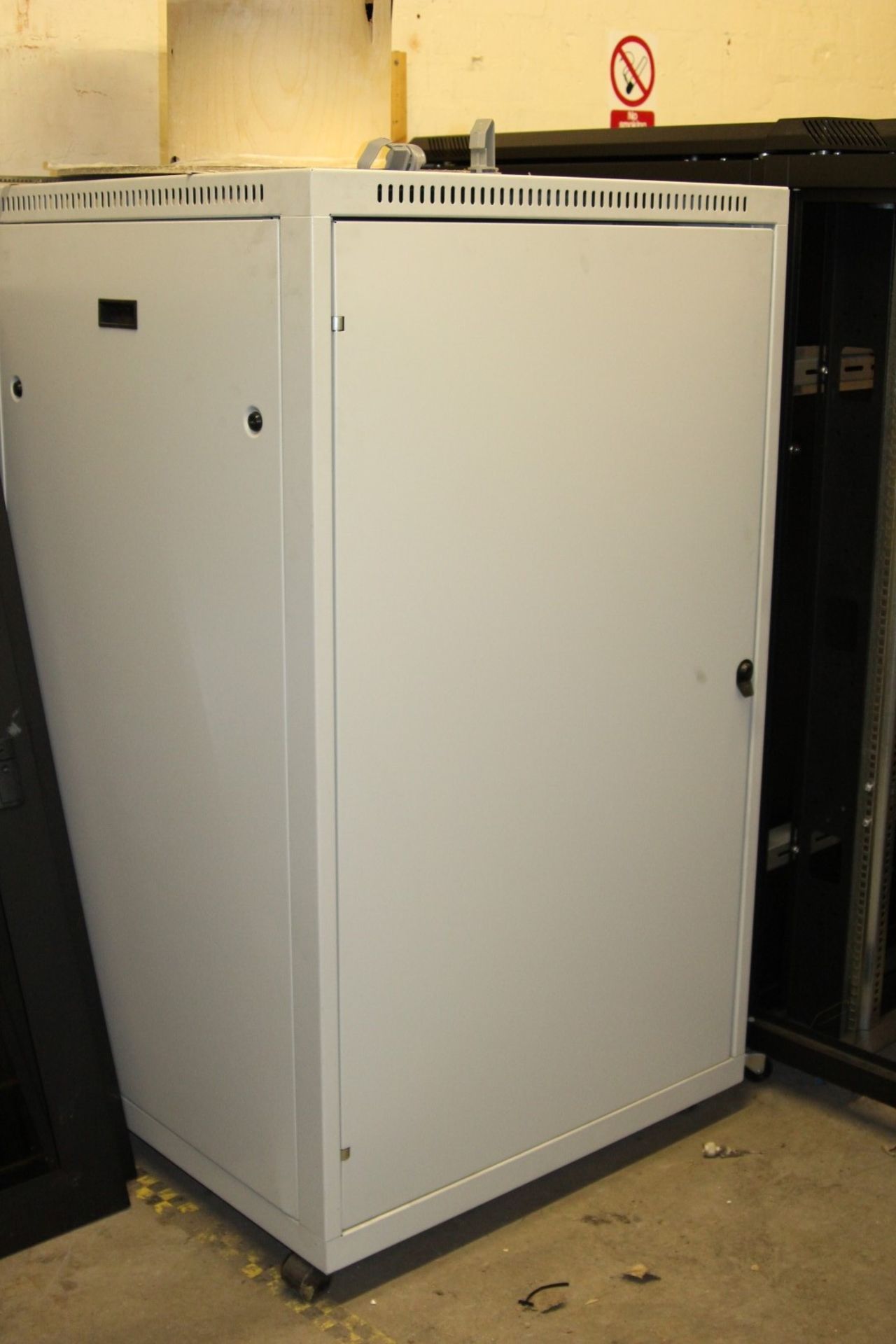 1 x Server Cabinet - H180 x W80 cms - Note that doors are locked and keys are not included - Ref - Image 2 of 2