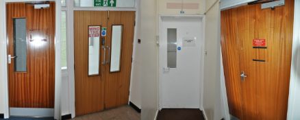 Approx 25 x Assorted Internal Doors - Mainly Fire Doors With Accessories - Buyer to Dismantle and