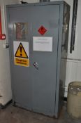 1 x Dangerous Substance Storage Cabinet - Two Door - Steel Construction - For Flammables etc -