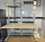 1 x Comrac Server Room Workstation Desk - H196 x W152 x D110 cms - Ref L44 - CL110 - Location: