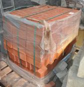 1 x Pallet Lot of Approx 300 x Red Engineering Building Bricks - Unused - Size: 21.5x10x6.5 cms -