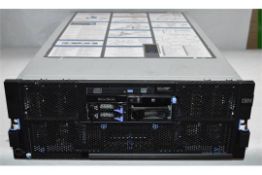 1 x IBM Systems X3850 M2 4U  Rackmount File Server - Features 4 x 2.4ghz Xeon MP Quad Core
