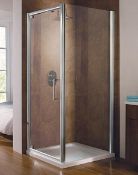 1 x MANHATTAN 900mm Pivot Door Enclosure – Includes Door & Side Panel – Features 8mm Toughened