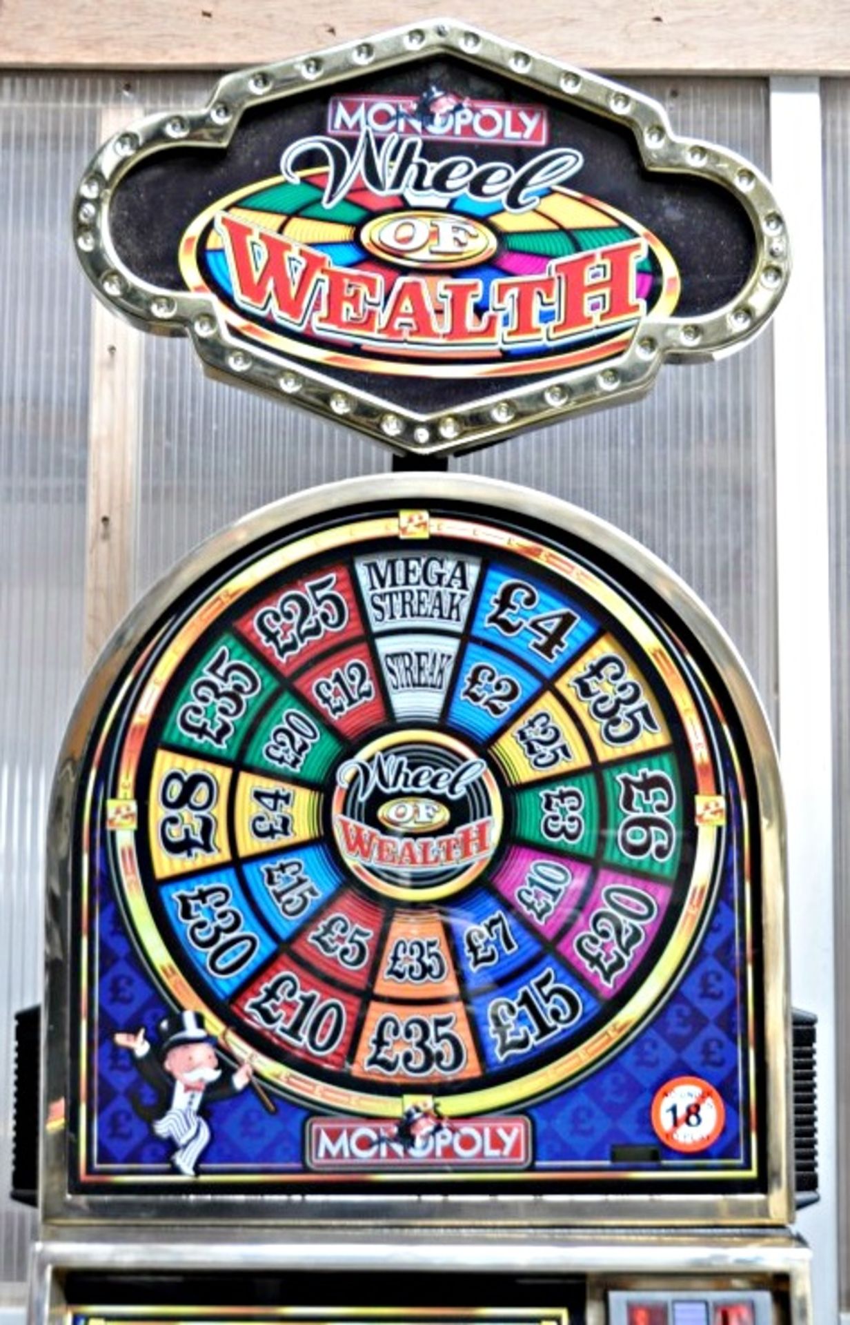1 x "MONOPOLY: Wheel Of Wealth" Digital Arcade Fruit Machine - Manufacturer: Mozuma Games (2007) - - Image 4 of 4