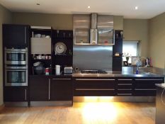 1 x Geba Contemporary Wenge Kitchen With Neff Appliances