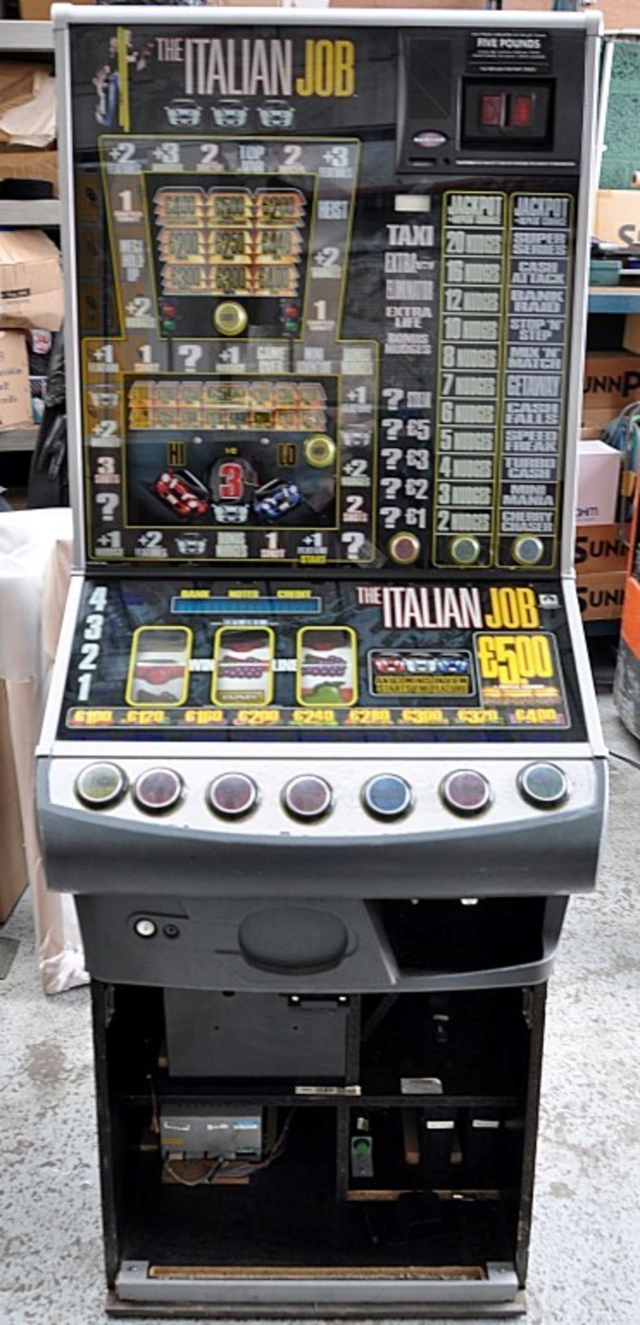 1 x "THE ITALIAN JOB" Arcade Fruit Machine - RARE - Officially Licensed Product - Manufacturer: - Image 6 of 8