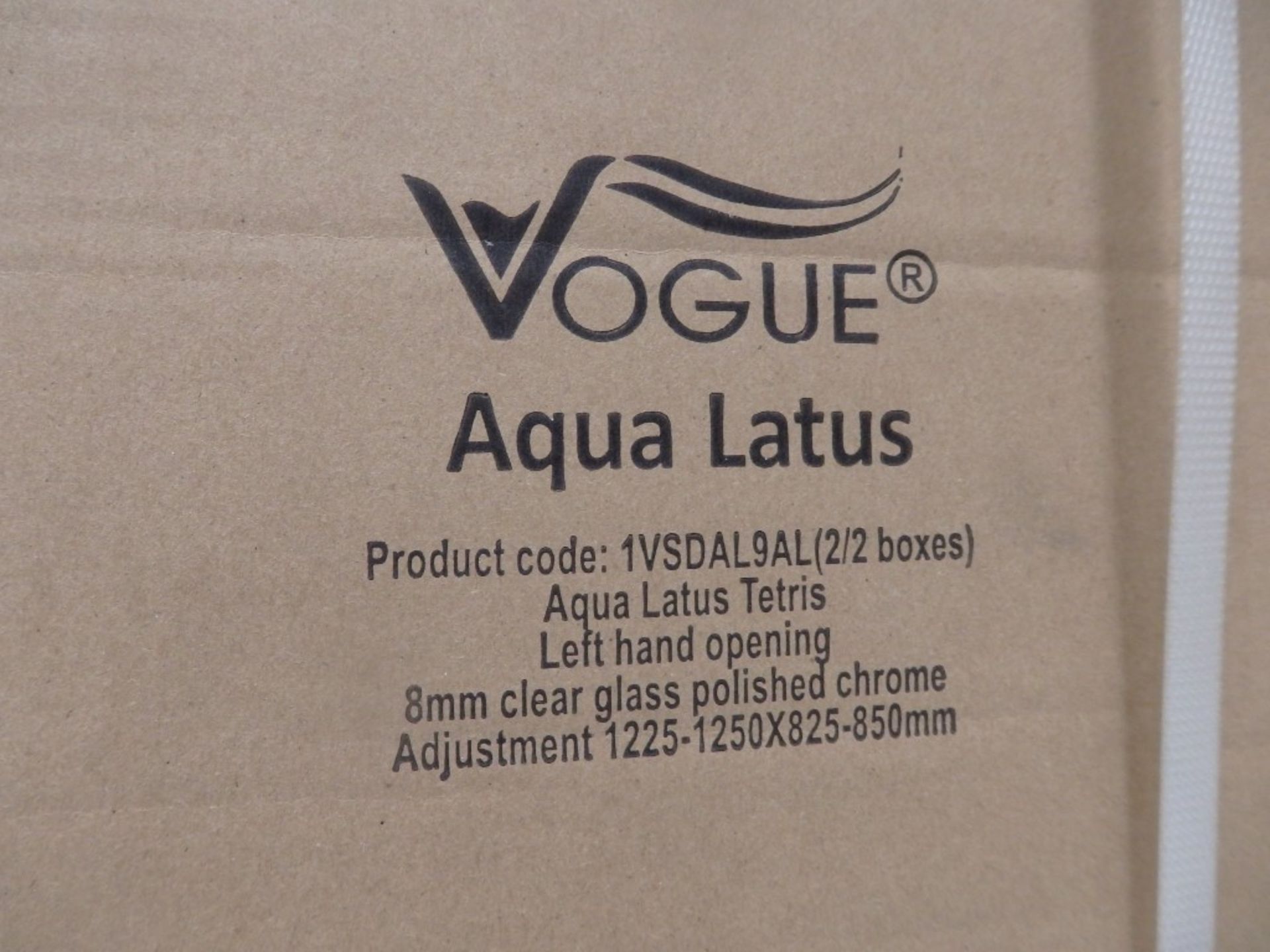 1 x Vogue Tetris Aqua Lotus Left Hand Shower Enclosure With Slimstone Stone Resin Low Profile Shower - Image 10 of 11