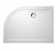 1 x Slimstone Low Profile Offset Right Hand Quad Shower Tray - Vogue Bathroom - Brand New Sealed