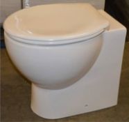 1 x Vogue Arc Back to Wall WC Toilet Pan With Soft Close Seat - Vogue Bathrooms - Brand New and