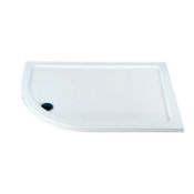 1 x Vogue 1200 x 900 Quadrant Slimstone White ABS Shower Tray KTQ1010L - Cl044 - JI341 - Location: