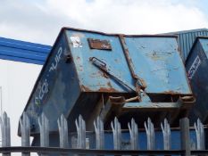 1 x Conquip Forklift Blue Skip Tipper - Heavy Duty - CL057 - Location: Welwyn, Hertfordshire, AL7