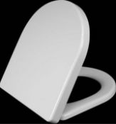 5 x Vogue Cosmos Modern White Soft Close Toilet Seat and Cover Top Fixing - Brand New Boxed