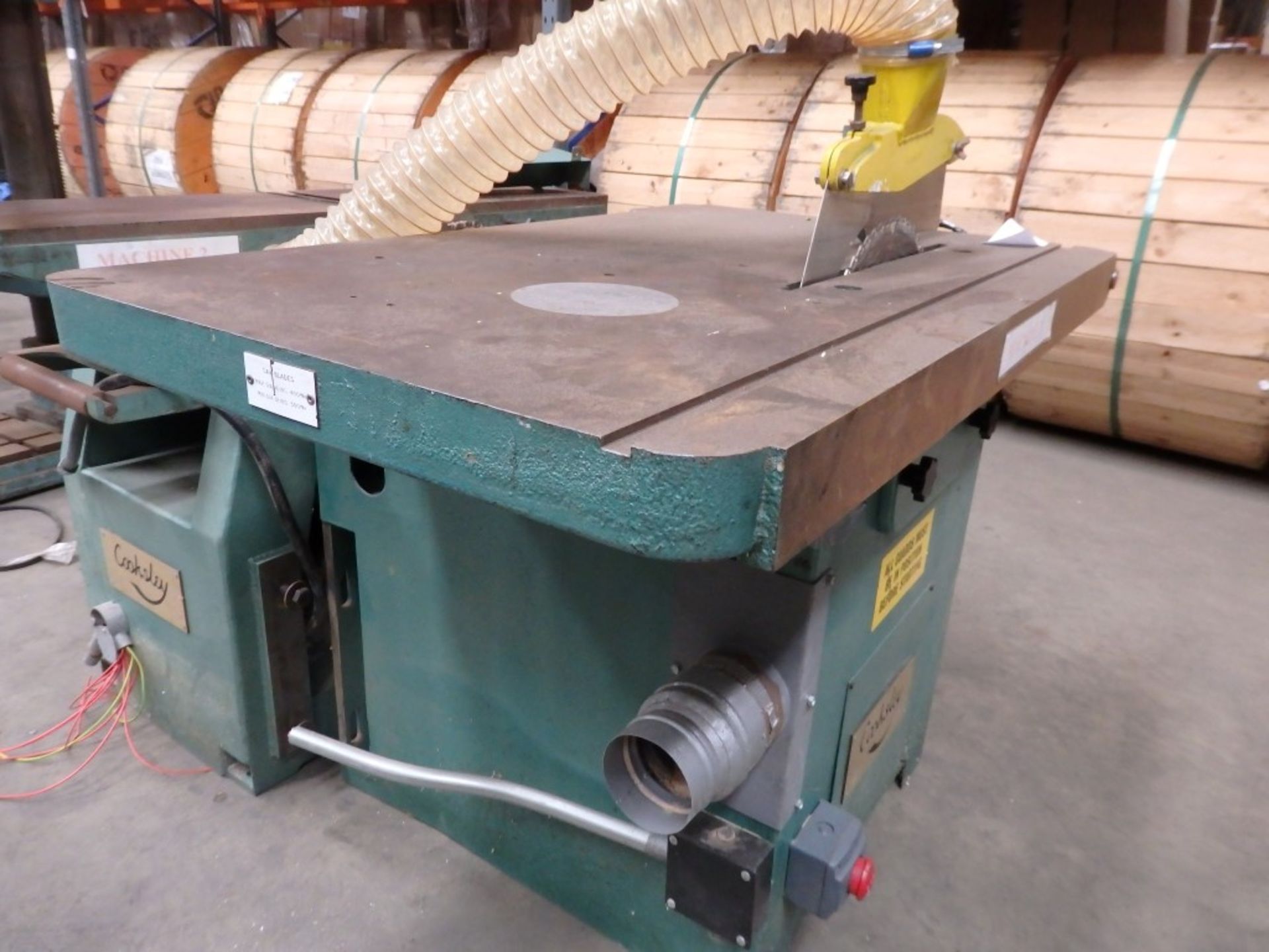 1 x COOKSLEY HEAVY DUTY UNIVERSAL MACHINE,(12"X9" PLANER THICKNESSER & 16" SAW COMBINATION) - Ref - Image 8 of 12