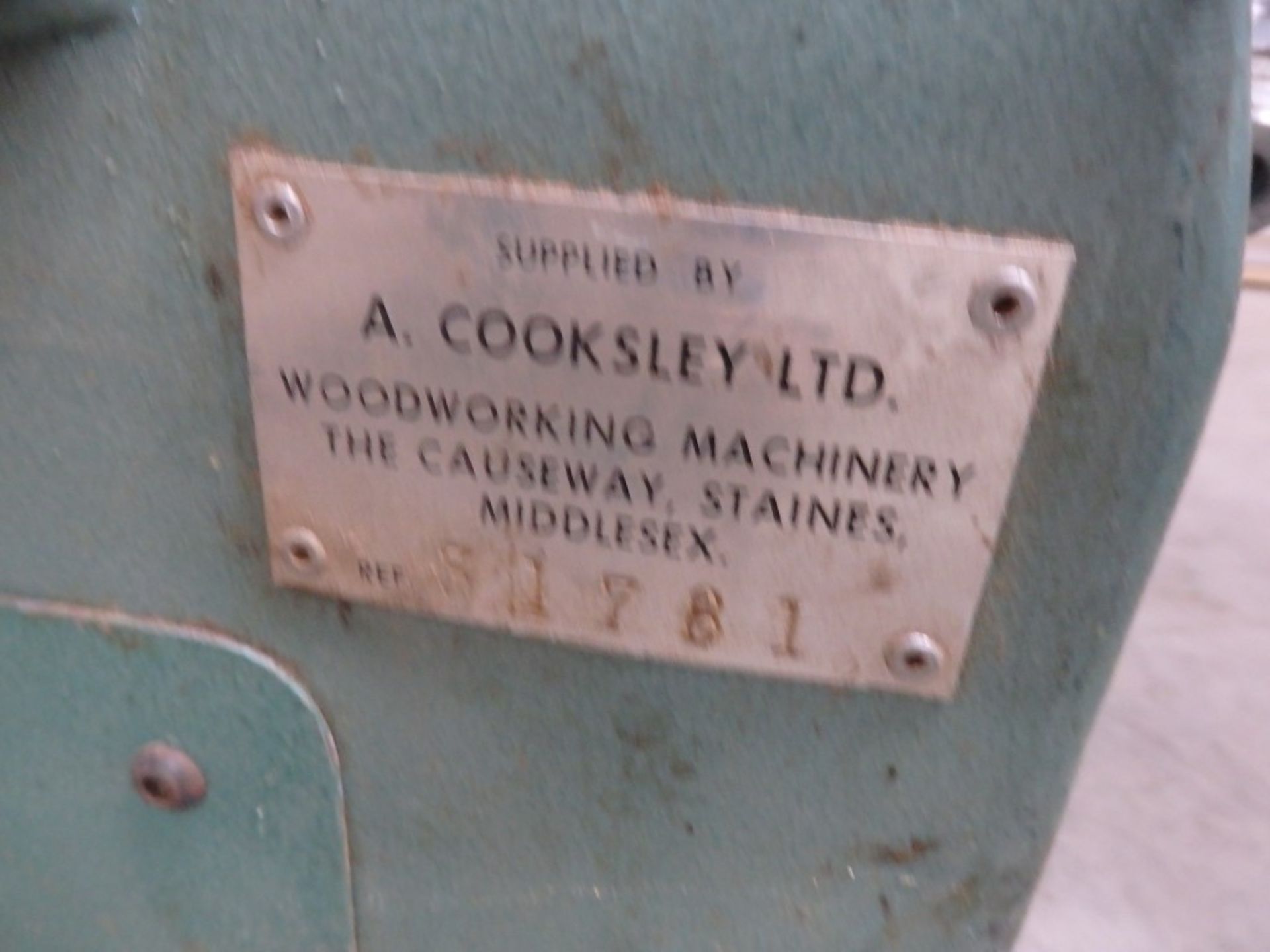1 x COOKSLEY HEAVY DUTY UNIVERSAL MACHINE,(12"X9" PLANER THICKNESSER & 16" SAW COMBINATION) - Ref - Image 12 of 12