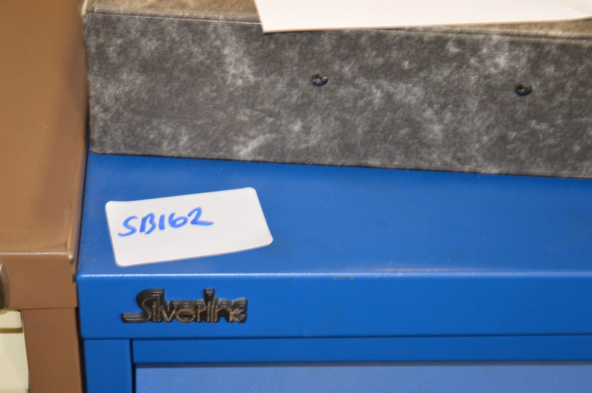 1 x Silverline Three Drawer Filing Cabinet - Includes Key - BLUE - Keep Your Important Documents - Image 3 of 3