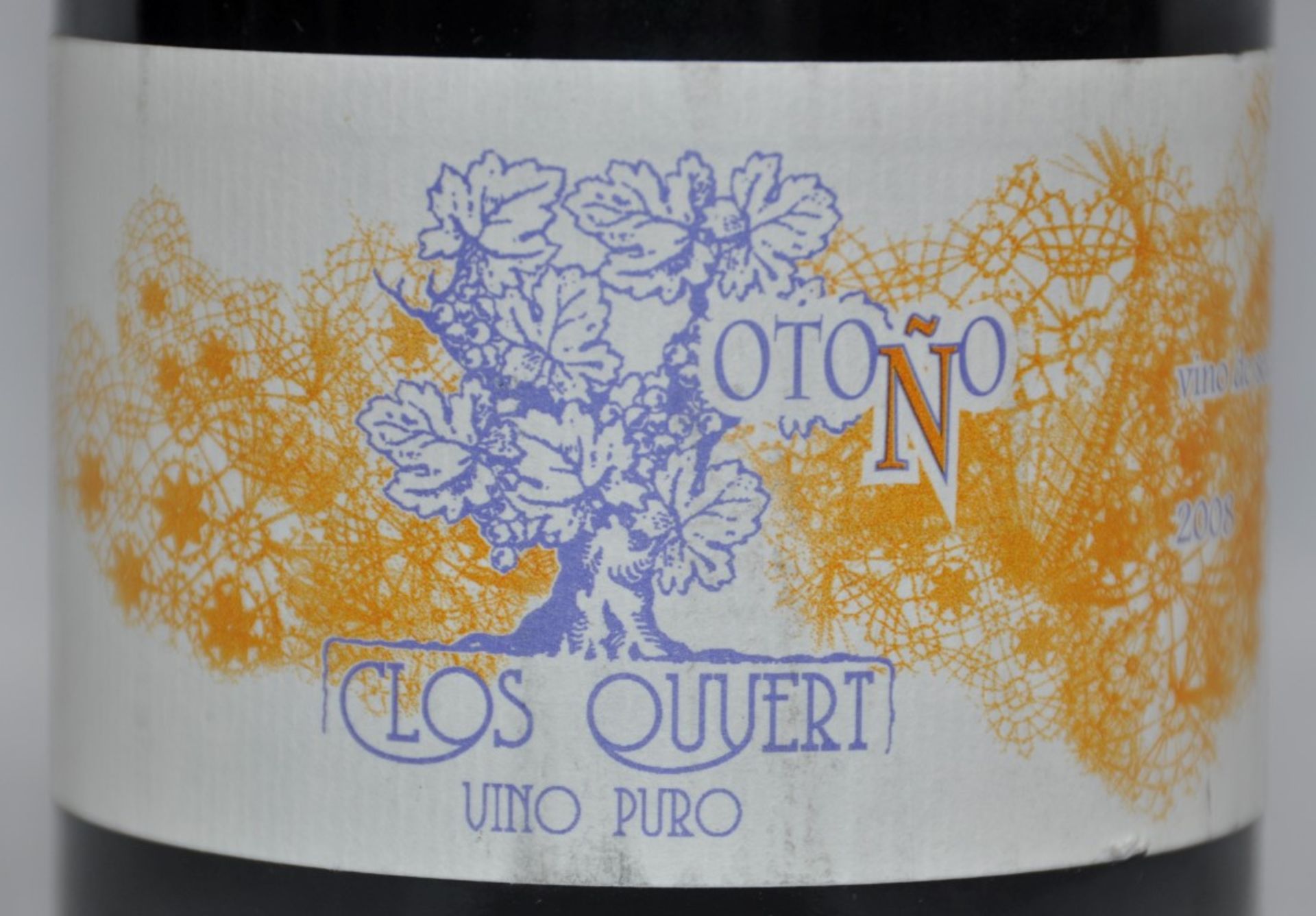 1 x Otono Clos Quyert Vino Puro Red Wine - French Wine - Year 2008 - Bottle Size 75cl - Volume 14.5% - Image 3 of 3