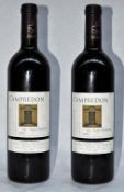 2 x Campredon Par Alain Chabanon Red Wine - French Wine - Year 2008 - Bottle Size 75cl - Volume 12.