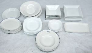 44 x Item Of Assorted Crockery - Includes Dishes Of Varying Size - Various Designs - Pre-owned In