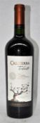 1 x Caliterra Tributo Single Vineyard Carmenere Red Wines - Chile 2009 - Bottle Size 75cl - Volume