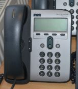 1 x Cisco 7912 Unified VoIP Business IP Phone Handset - From Working Office Environment - Ref
