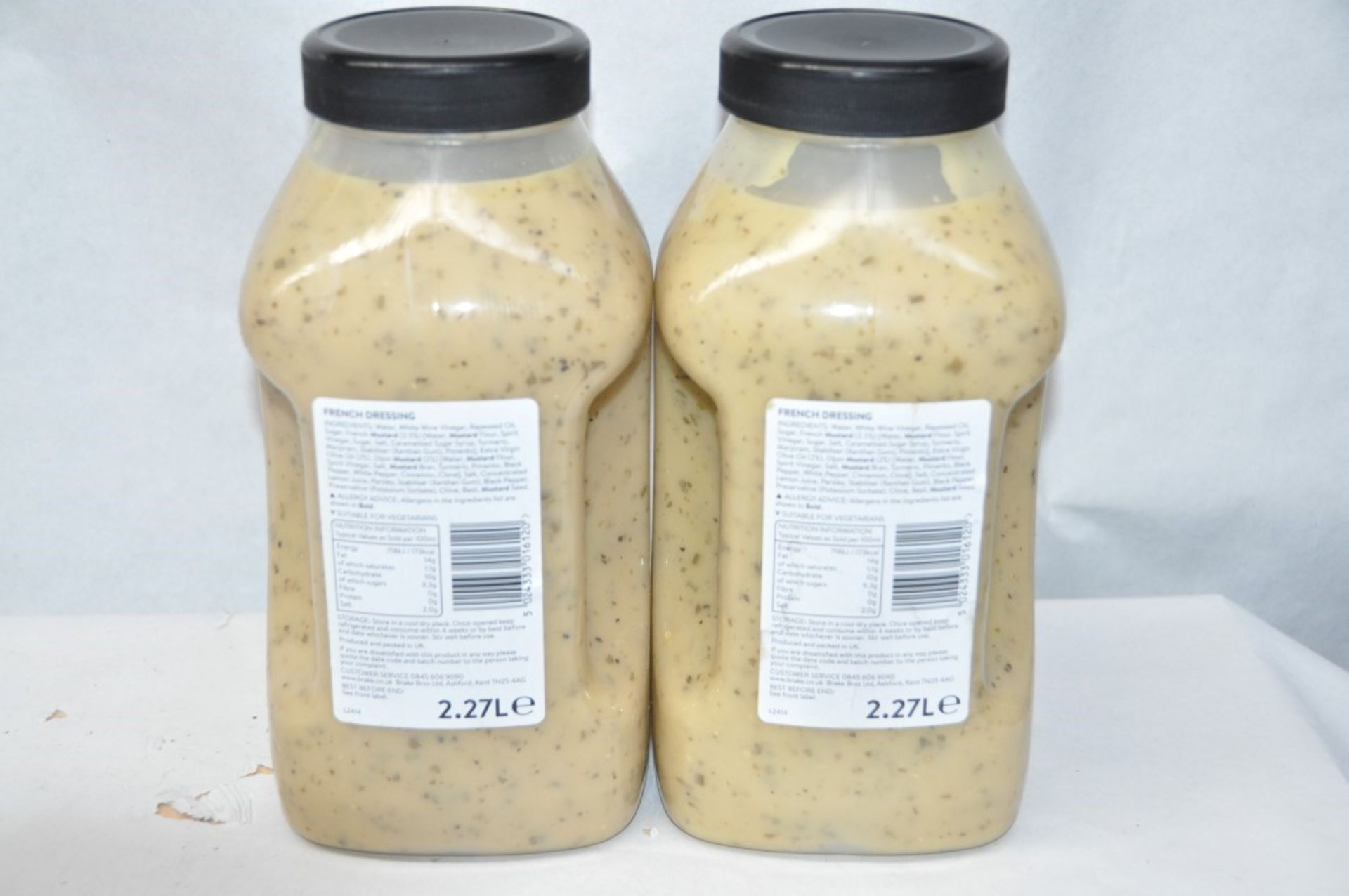 2 x Catering Tubs of "Brakes" French Dressing - 2.27 Litres Each - Best Before Nov 2015 - Unused - Image 2 of 2