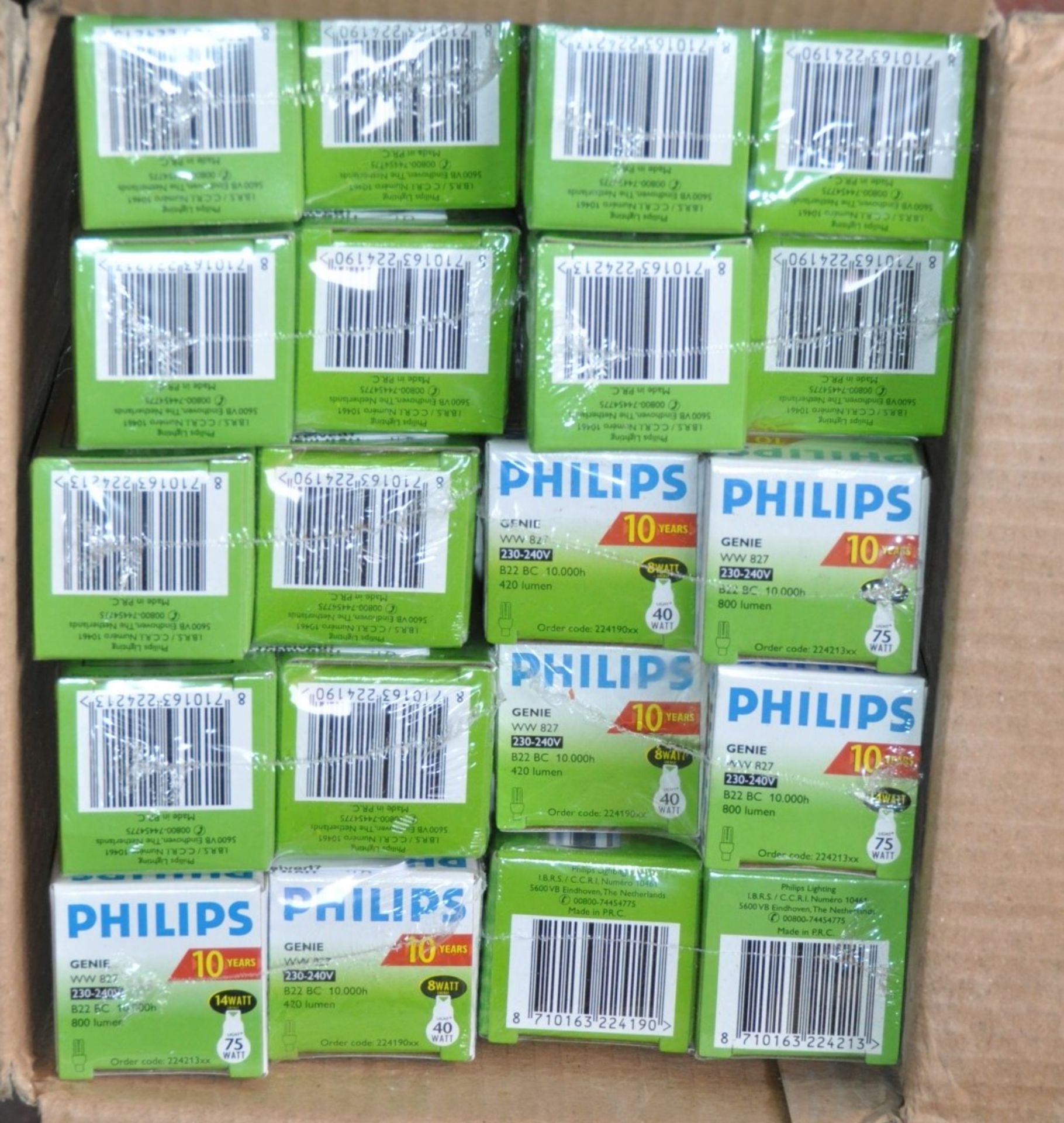 40 x Philips Genie Energy Saviing Light Bulbs With Boyonet Caps - BCC BC 10.000h 230-240v - 420- - Image 3 of 3