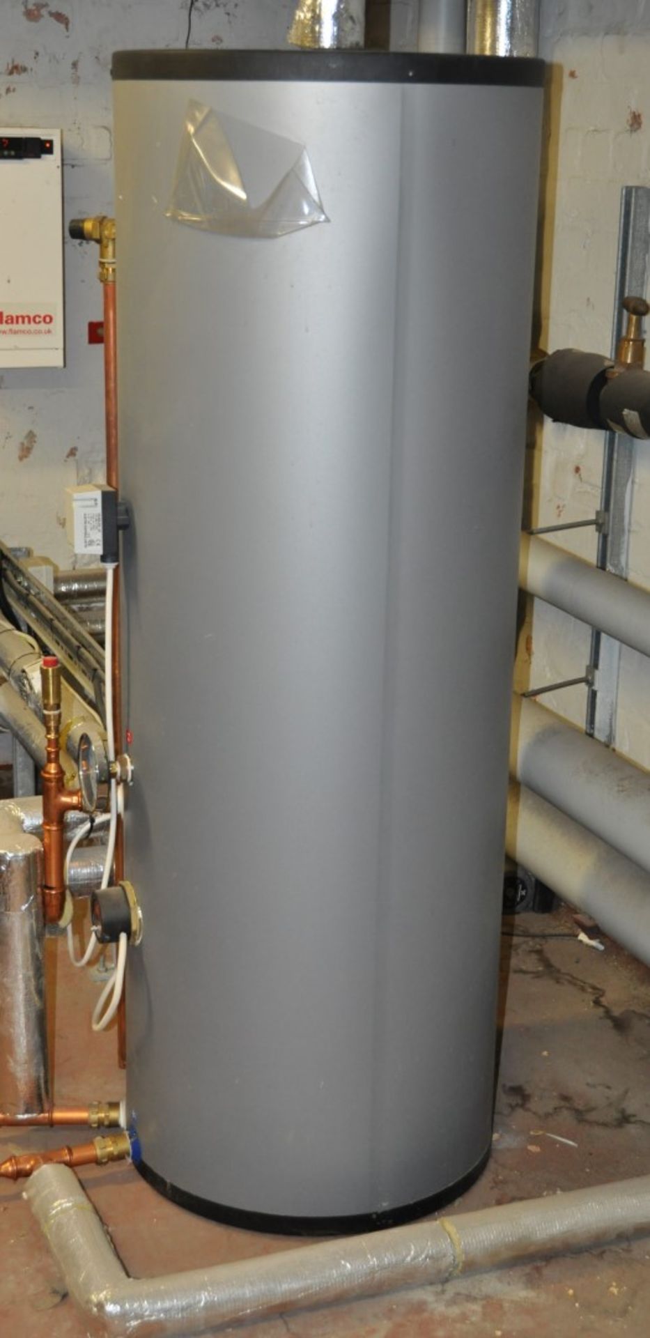 1 x Emmersion Heater Tank With Boss Pressure Gauge and Electronic Controls - Height 155cm - Buyer to - Image 3 of 7