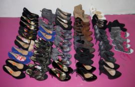 33 x Pairs Of Assorted Women's Shoes – Box443 - Various Colours & Designs – Sizes Range from 1-8,