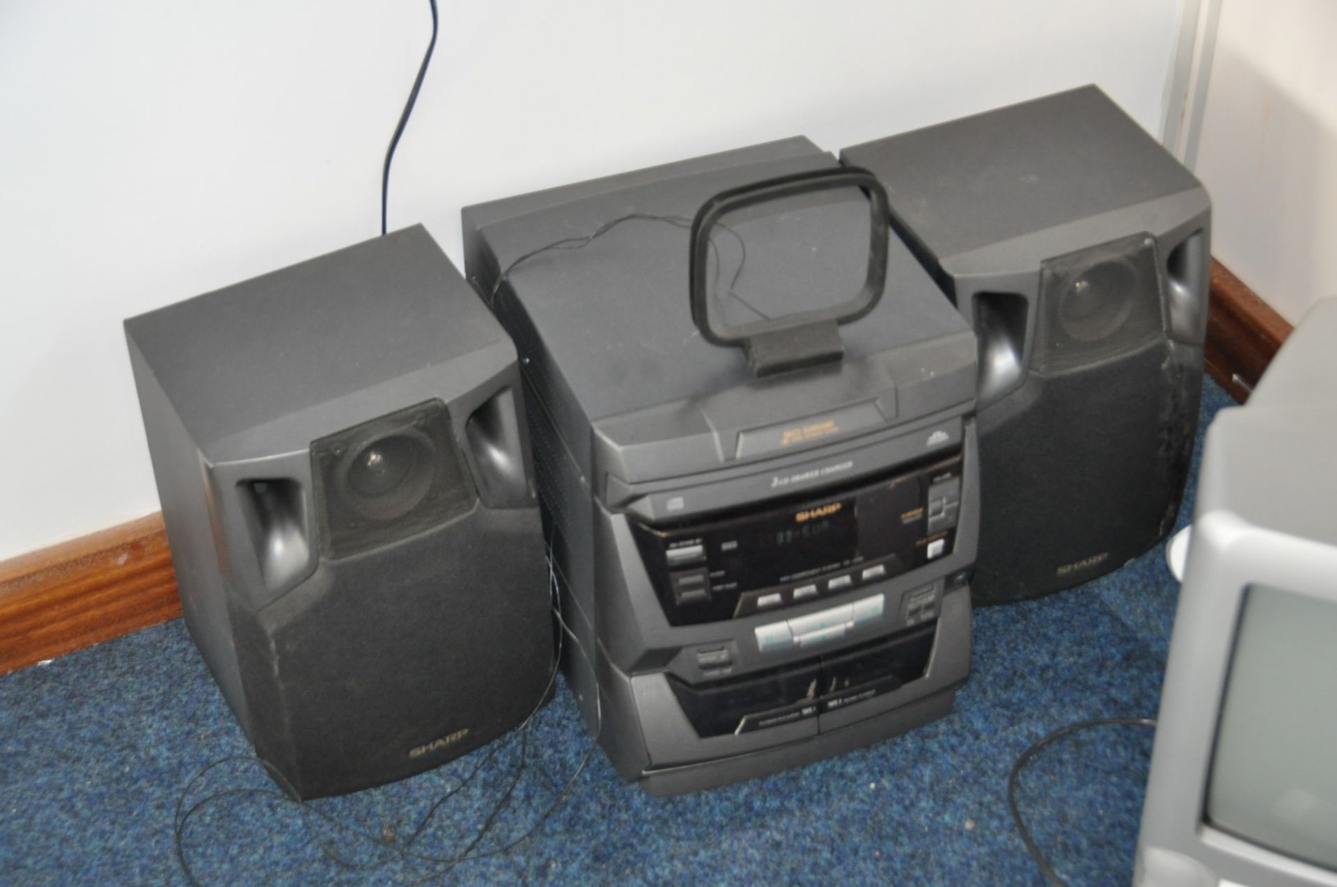 Assorted Collection of Items Consisting of Vintage Coat Stand, Upright Fan, Stereo System, TV/ - Image 9 of 11