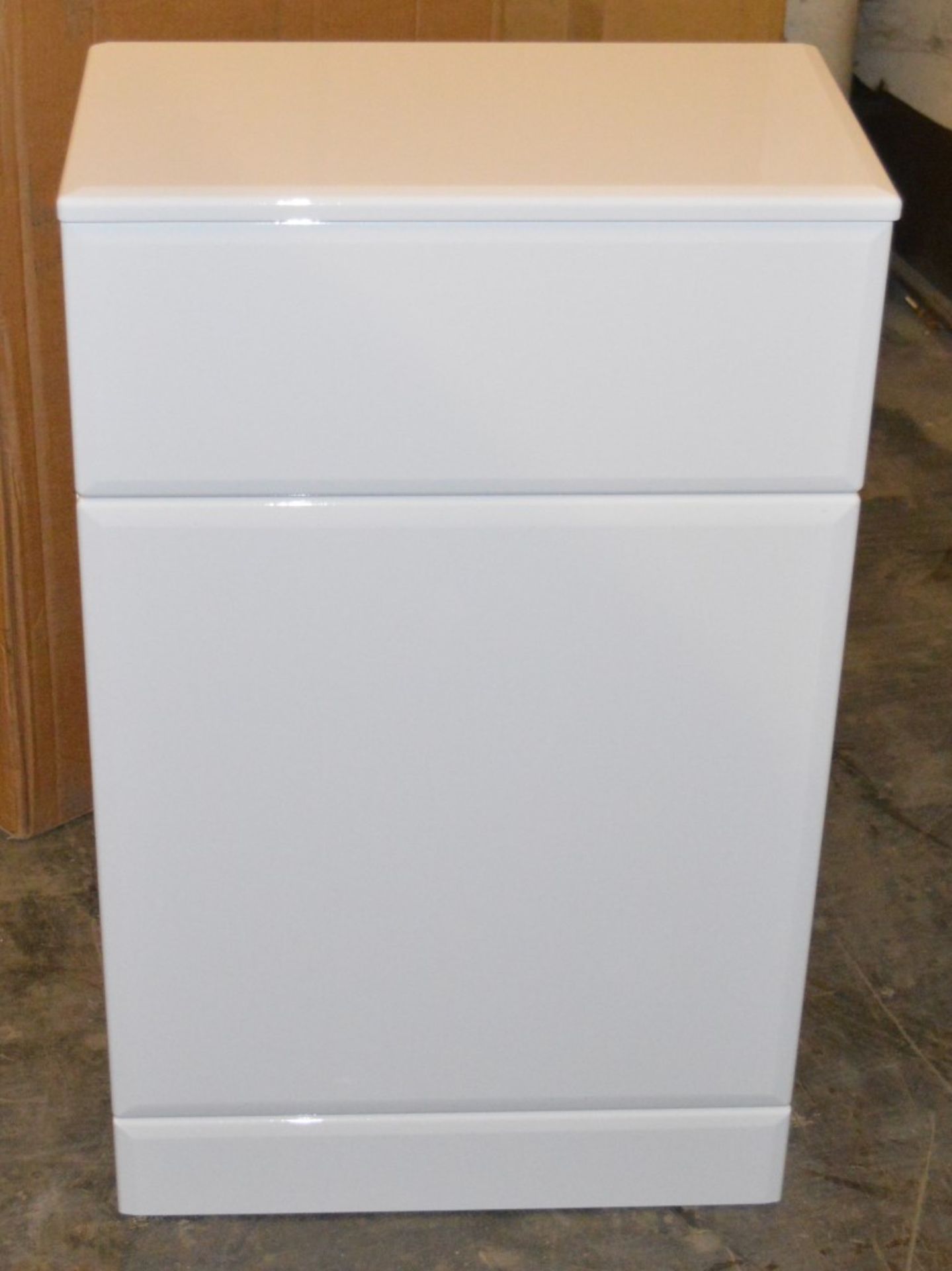 1 x Venizia BTW Toilet Pan Unit in White Gloss With Concealed Cistern - 500mm Width - Includes - Image 5 of 6